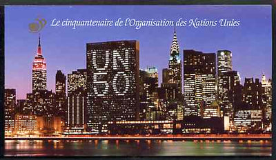 Booklet - United Nations (Geneva) 1995 50th Anniversary 3f60 booklet complete with first day cancels, SG SB G1