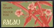 Palau 1988 Flowers $1.50 booklet complete and very fine, SG SB10