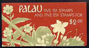 Palau 1988 Flowers $2 booklet complete and very fine, SG SB11