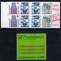 Booklet - Germany - West 1993 Tourist Sights 3m booklet complete and pristine, SG SB79a