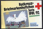 Booklet - Germany - West 1991 Red Cross 4m50 booklet complete with commemorative cancels (contains SG 2416 x 5)