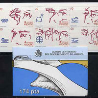 Booklet - Spain 1988 500th Anniversary of Discovery of America (3rd Issue) 174p booklet complete and fine, SG SB6