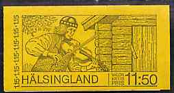 Sweden 1980 Tourism - Hälsingland 11k50 booklet complete and pristine, SG SB342