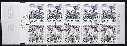 Sweden 1989 National Parks #1 24k booklet complete with first Day cancels, SG SB420