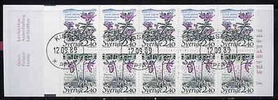 Sweden 1989 National Parks #1 24k booklet complete with first Day cancels, SG SB420