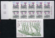 Sweden 1989 National Parks #1 24k booklet complete and pristine, SG SB420