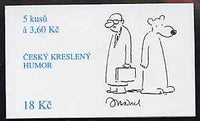 Booklet - Czech Republic 1995 Cartoons 18kc booklet complete and fine containing pane of 5 x 3.60kc