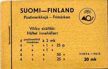 Finland 1939 Lion 20m booklet complete and very fine, SG SB2