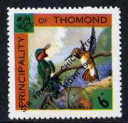 Thomond 1967 Humming Birds 6d (Diamond-shaped) with 'Sir Francis Chichester, Gypsy Moth 1967' overprint unmounted mint