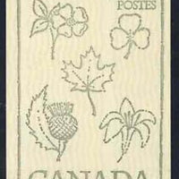 Canada 1978 Flowers & Trees - Heraldic Symbols from the Plant World (Rose, Thistle, Shamrock, Lily & Maple) 50c booklet (green on crean cover) complete and pristine, SG SB 84i