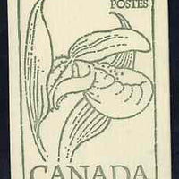 Canada 1978 Flowers & Trees - Lady's Slipper Orchid 50c booklet (green on crean cover) complete and pristine, SG SB 84f