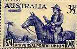 Australia 1949 KG6 75th Anniversary of Universal Postal Union (Postman & Convair Aircraft), unmounted mint SG 232*