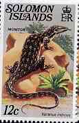 Solomon Islands 1979 Monitor 12c (without imprint) from Reptiles def set unmounted mint SG 394A