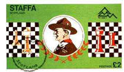 Staffa 1978 Scouts & Chess imperf deluxe sheet (£2 value) cto used