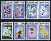 Sierra Leone 1989 Orchids of Sierra Leone complete set of 8 unmounted mint, SG 1303-10*