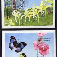 Sierra Leone 1989 Orchids of Sierra Leone set of 2 m/sheets unmounted mint, SG MS 1311