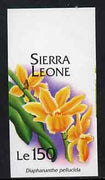 Sierra Leone 1994 Orchids 150L (Diaphananthe pellucida) unmounted mint imperf marginal, SG 2161var