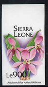 Sierra Leone 1994 Orchids 900L (Ancistrochilus rothschildianus) unmounted mint imperf marginal, SG 2166var