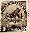 New Zealand 1942 Lizard 8d def perf 12.5 opt'd Official unmounted mint, SG O128