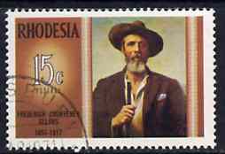 Rhodesia 1971 Famous Rhodesians (5th Series) Frederick Selous (Hunter, Explorer & Pioneer) fine used SG 458*