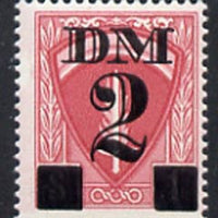 Germany - Allied Military Forces 1951 Travel Permit Stamp 2 Dm on $1 red, unmounted mint*