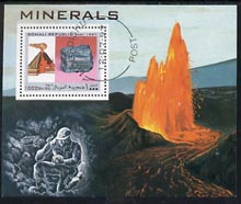 Somalia 1997 Minerals perf miniature sheet cto used