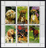 Karjala Republic 1997 Dogs perf sheetlet containing complete set of 6 (5 dogs, 1 horse) cto used