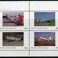 Staffa 1982 WW2 Aircraft #2 perf set of 4 values unmounted mint