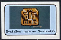 Eynhallow 1982 Hallmarks (Edinburgh Castle) imperf,souvenir sheet (£1 value) unmounted mint