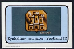 Eynhallow 1982 Hallmarks (Edinburgh Castle) imperf,souvenir sheet (£1 value) unmounted mint