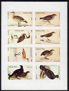 Nagaland 1974 Birds (with Scout Emblems) imperf set of 8 unmounted mint