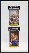 Eynhallow 1982 Religious Paintings imperf,set of 2 values (40p & 60p) unmounted mint