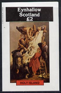 Eynhallow 1982 Religious Paintings imperf,deluxe sheet (£2 value) unmounted mint