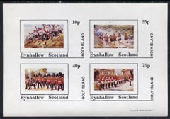 Eynhallow 1981 Military Uniforms imperf set of 4 values (10p to 75p) unmounted mint