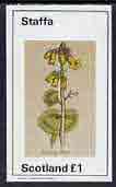 Staffa 1982 Wort Flowers (Kidney Wort) imperf souvenir sheet (£1 value) unmounted mint