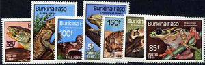 Burkina Faso 1985 Reptiles & Amphibians complete set of 7 unmounted mint, SG 773-79, Mi 1005-11*