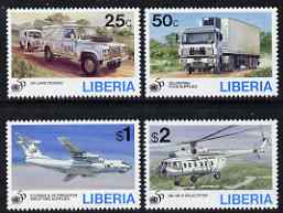 Liberia 1995 United Nations 50th Anniversary (Transport) perf set of 4 unmounted mint, Mi 1643-46