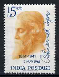 India 1961 Birth Centenary of Rabindranath Tagore (Poet) unmounted mint SG 439*