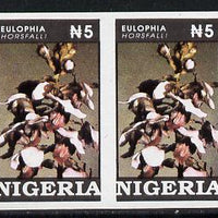 Nigeria 1993 Orchids 5n imperf pair unmounted mint SG 666var