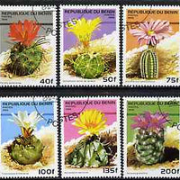 Benin 1996 Cacti complete set of 6 values cto used SG 1407-12