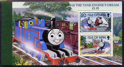 Isle of Man 1995 50th Anniversary of Thomas the Tank Engine £3.92 booklet complete and very fine, SG SB40