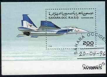 Sahara Republic 1996 Aircraft perf m/sheet (F-15 Jet) cto used