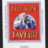 Match Box Labels - Nelson (No.15 from a series of 18 Pub signs) very fine unused condition (Lanchester Taverns)