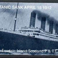 Telephone Card - Easdale Titanic #12 £5 (collector's) card (blue & white from a limited edition of 1200)