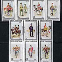 Match Box Labels - British Military Uniforms (Nos 31-40 from set of 60) very fine unused condition (Southern Counties Match Co)