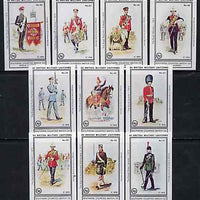 Match Box Labels - British Military Uniforms (Nos 41-50 from set of 60) very fine unused condition (Southern Counties Match Co)