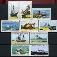 Match Box Labels - 10 Cornish Ship Wrecks (nos 41-50), superb unused condition (Cornish Match Co issued July 1970)