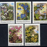 Russia 1983 Spring Flowers set of 5 unmounted mint, SG 5331-35