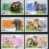 Sahara Republic 1996 Wild Animals complete perf set of 6 very fine cto used