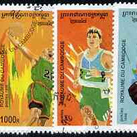 Cambodia 1996 Atlanta Olympic Games (3rd issue) perf set of 6 fine cto used, SG 1495-1500*